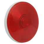 4 Round Sealed Light with 3-Prong Connector, Red