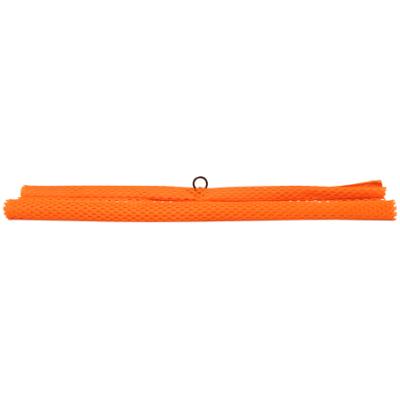 18x18 Red Log Hauler's Flag with Sewn-In Metal Hanger, Orange