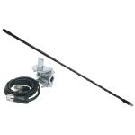 3' Top Loaded Fiberglass CB Antenna with Mirror Mount and Cable, 750W