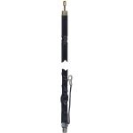 3' Silver Load FGT Series Fiberglass Whip, Black