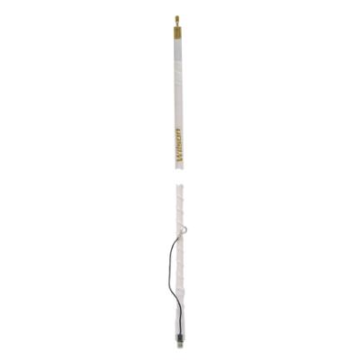 3' Silver Load FGT Series Fiberglass Whip, White