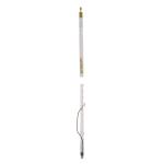 4' Silver Load FGT Series Fiberglass Whip, White