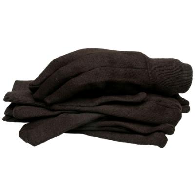 Brown Jersey Gloves, Large 3-Pack