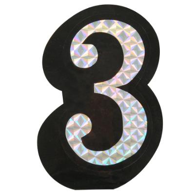 3 Prism Style Adhesive Number