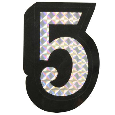 5 Prism Style Adhesive Number
