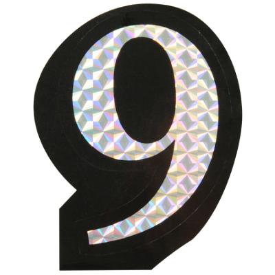9 Prism Style Adhesive Number