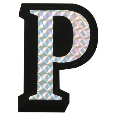 P Prism Style Adhesive Letter
