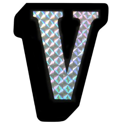 V Prism Style Adhesive Letter