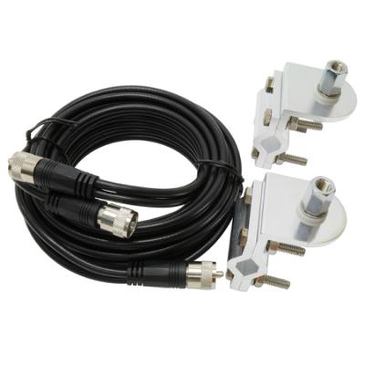 Build-a-Kit Dual CB Antenna Mount and 18' RG59A/U Cable System