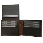 Bi-Fold Crocodile Embossed Leather Wallet assortment, Black/Brown Bi-Fold Crocodile Embossed Leather Wallet assortment, Black/Brown