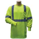 Long Sleeve Pocket T-Shirt with Reflective Tape, 2XL Long Sleeve Pocket T-Shirt with Reflective Tape, 2XL