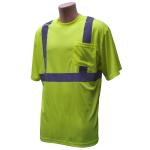 Short Sleeve Pocket T-Shirt with Reflective Tape, 2XL