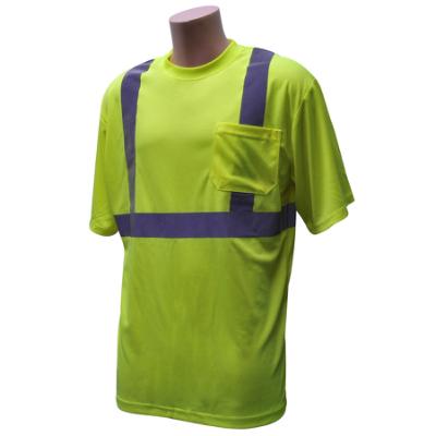 Short Sleeve Pocket T-Shirt with Reflective Tape, 2XL