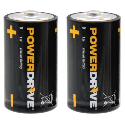 D Alkaline Batteries, 2-Pack