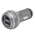 12V/DC Dual 2.4A and 2.4A USB Charger, Graphite 12V/DC Dual 2.4A and 2.4A USB Charger, Graphite