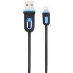 6' Lightning® to USB Charge and Sync Cable, Black/Blue