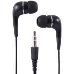 Stereo Earbuds with In-Line Mic, Black