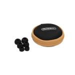 Pro Series Stereo Earbuds with In-Line Mic, Black/Bronze