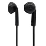 Stereo In-Ear Earbuds with In-Line Mic, Black