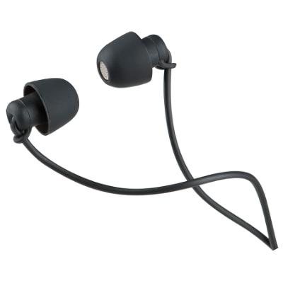 Silicone Tiny Wired Earbuds, Black