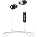 Bluetooth® Wireless Earbuds with In-Line Mic, White/Black
