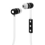 Bluetooth® Wireless Earbuds with In-Line Mic, White/Black Bluetooth® Wireless Earbuds with In-Line Mic, White/Black