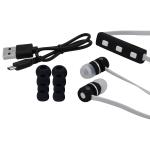 Bluetooth® Wireless Earbuds with In-Line Mic, White/Black Bluetooth® Wireless Earbuds with In-Line Mic, White/Black