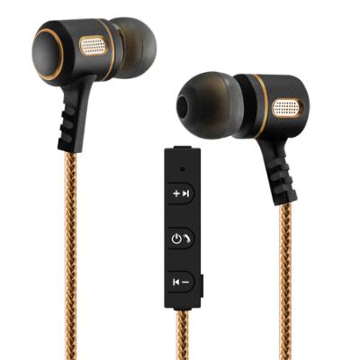 Bluetooth® Wireless Metal Earbuds with In-Line Mic, Gold/Graphite