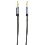 3' 3.5mm to 3.5mm Auxiliary Cable, Graphite