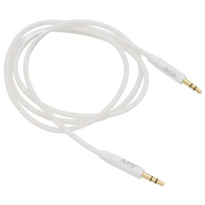 3' 3.5mm to 3.5mm Foam Auxiliary Cable, White