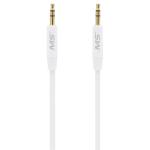 3' 3.5mm to 3.5mm Foam Auxiliary Cable, White