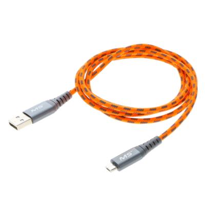 Hi-Vis 4ft Micro to USB Cable, Orange
