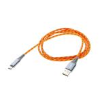 Hi-Vis 4ft USB-C(TM) to USB-A Cable, Orange