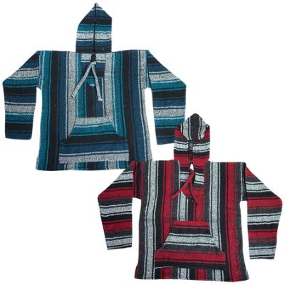 Baja Style Hooded Pullover assortment, Small