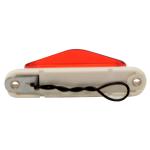 3.5x.75 Marker Light with Replaceable Bulb and Red Lens, White Base 3.5x.75 Marker Light with Replaceable Bulb and Red Lens, White Base