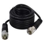 12' CB Antenna Coax Cable with PL-259 Connectors, Black 12' CB Antenna Coax Cable with PL-259 Connectors, Black