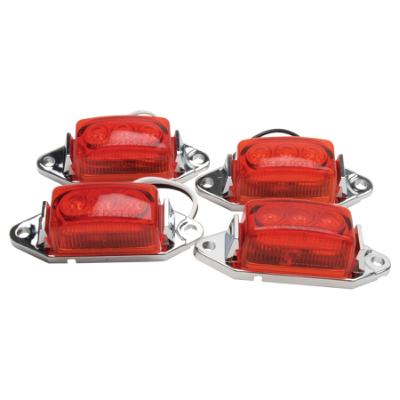 1.75x1 LED Clearance/Marker Lights, Red 4-Pack