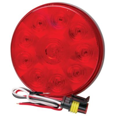 4 LED Low Profile Round Sealed Stop/Turn/Tail Light, Red