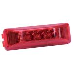 3.75x1.25 LED Diamond Lens Sealed Light, Red 3.75x1.25 LED Diamond Lens Sealed Light, Red