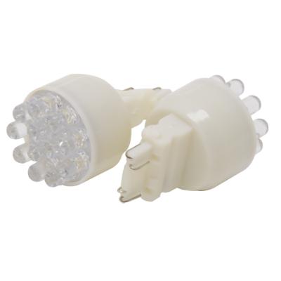 3157 LED Automotive Replacement Bulbs, Clear Bulb-White Base 2-Pack