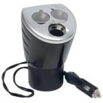 4-In-1 12-Volt Power Outlet with Three 12-Volt Adapters and One USB Port