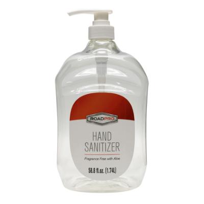 Clear Hand Sanitizer with Aloe in Pump Bottle, 59 oz