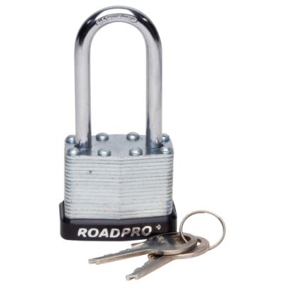 40mm Laminated Steel Padlock with Bumper Guard, 2 Shackle