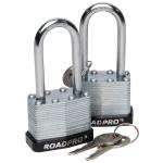 40mm Laminated Steel Padlock with Bumper Guard, 2 Shackle