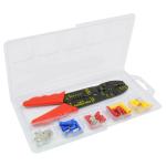 44-Piece Wire Terminal Kit with Wire Cutting/Crimping Tool 44-Piece Wire Terminal Kit with Wire Cutting/Crimping Tool