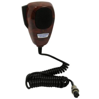 4-Pin Noise Cancelling CB Microphone, Wood Grain