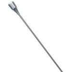 49 17-7 Stainless Steel Antenna Whip, Silver Coated