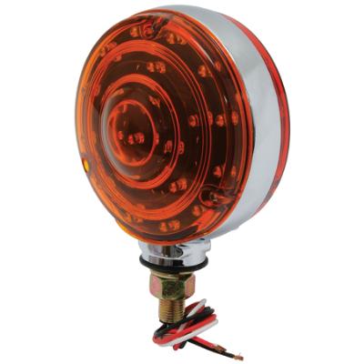 LED 4 Double-Face Stop/Turn Light Assembly, Red/Amber Bulk