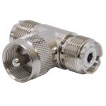 T Coax Connector, PL-259 to (2) SO-239 T Coax Connector, PL-259 to (2) SO-239