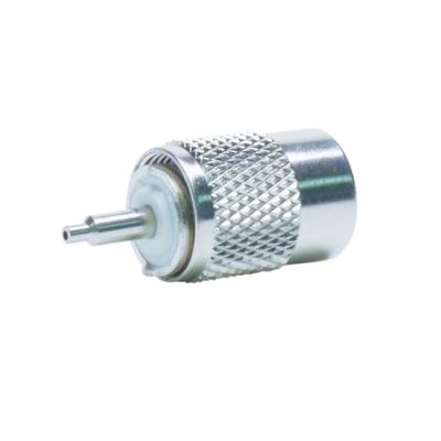 PL-259 Male Connector with UG-175 Reducer